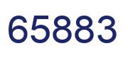 Number 65883 blue image