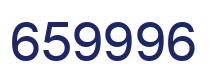 Number 659996 blue image