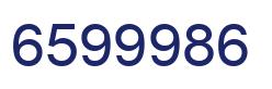 Number 6599986 blue image