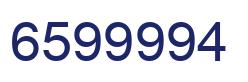 Número 6599994 imagen azul