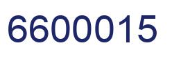 Number 6600015 blue image