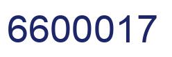 Number 6600017 blue image