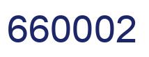 Number 660002 blue image