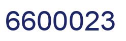 Number 6600023 blue image