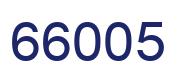 Número 66005 imagen azul