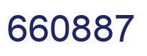 Number 660887 blue image