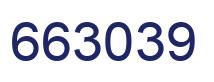 Number 663039 blue image