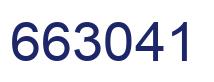 Number 663041 blue image