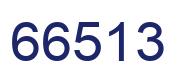 Número 66513 imagen azul