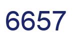 Number 6657 blue image