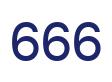 Número 666 imagen azul