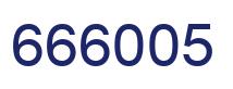 Number 666005 blue image