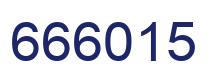 Number 666015 blue image