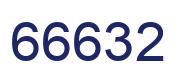 Number 66632 blue image