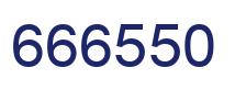 Number 666550 blue image