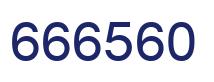 Number 666560 blue image