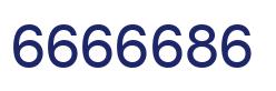 Número 6666686 imagen azul