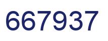 Number 667937 blue image