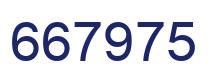 Number 667975 blue image
