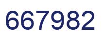 Number 667982 blue image