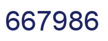 Number 667986 blue image