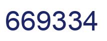 Number 669334 blue image