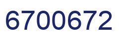 Number 6700672 blue image