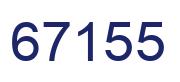 Number 67155 blue image