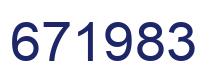 Number 671983 blue image