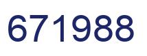 Number 671988 blue image