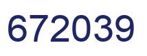 Número 672039 imagen azul