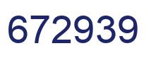 Number 672939 blue image