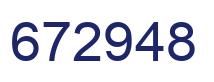 Número 672948 imagen azul