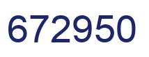 Número 672950 imagen azul