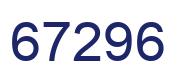 Número 67296 imagen azul