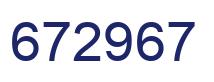 Número 672967 imagen azul