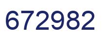 Number 672982 blue image