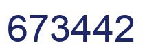 Número 673442 imagen azul
