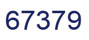 Number 67379 blue image