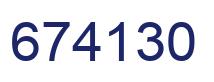 Número 674130 imagen azul