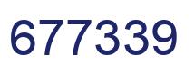Number 677339 blue image