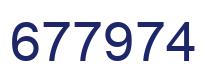 Número 677974 imagen azul