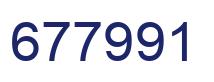 Number 677991 blue image