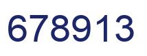 Number 678913 blue image