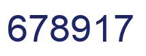 Number 678917 blue image