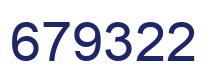 Number 679322 blue image