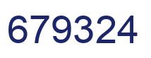 Number 679324 blue image