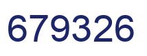 Number 679326 blue image