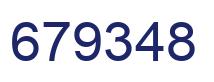 Number 679348 blue image