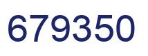 Number 679350 blue image